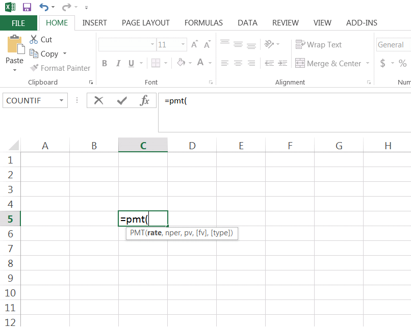excel function mortgage payment